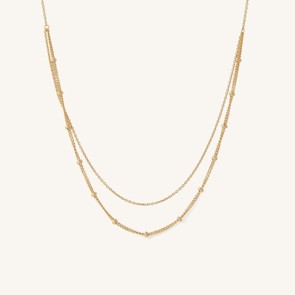 Mejuri Layered Spheres Necklace